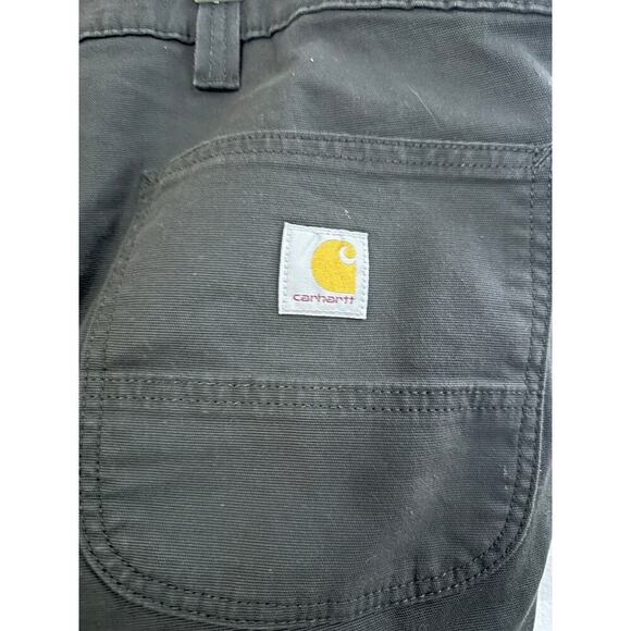 CARHARTT Rugged Flex Relaxed Fit Canvas Work Pant Pants Black- Men’s 40W 30L - Picture 5 of 7